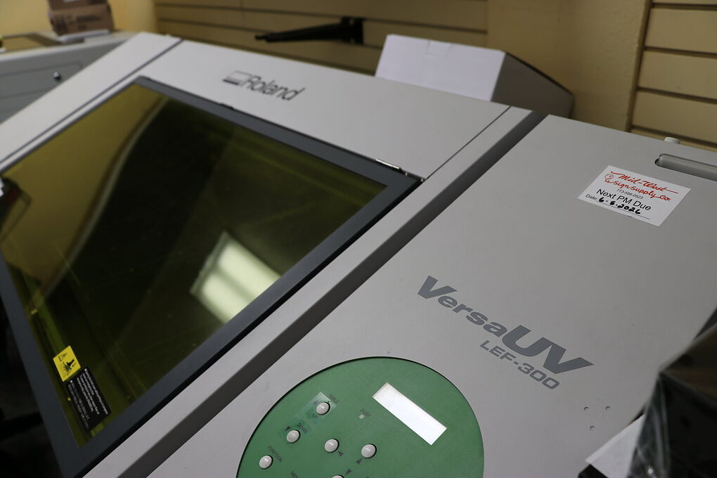 Roland VersaUV LEF-300 UV flatbed printer